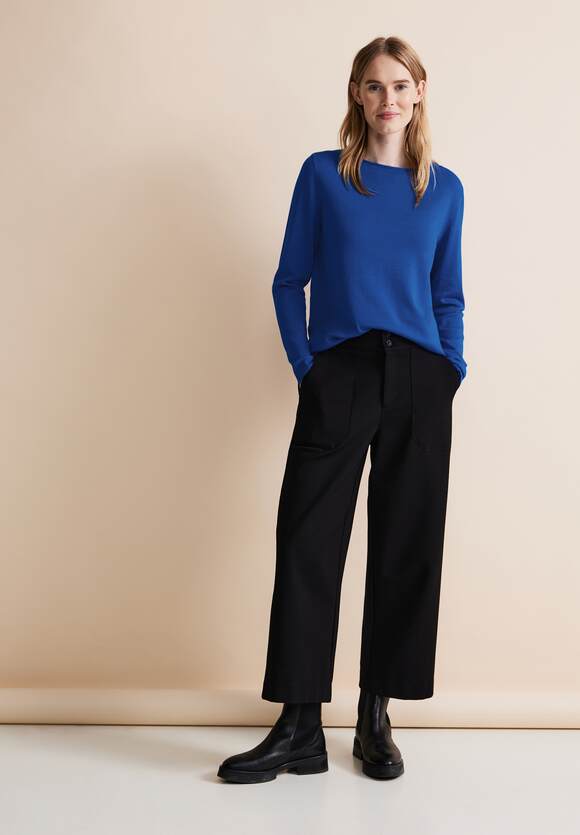 STREET ONE Basic - Fresh | Gentle ONE Intense Pullover Damen STREET Blue Online-Shop