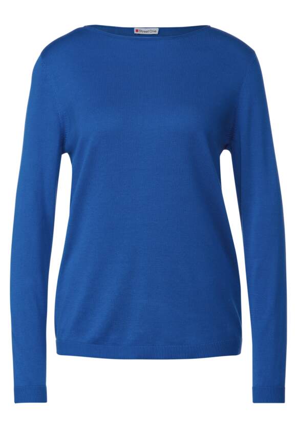 STREET ONE Basic Pullover Damen - Fresh Intense Gentle Blue | STREET ONE  Online-Shop