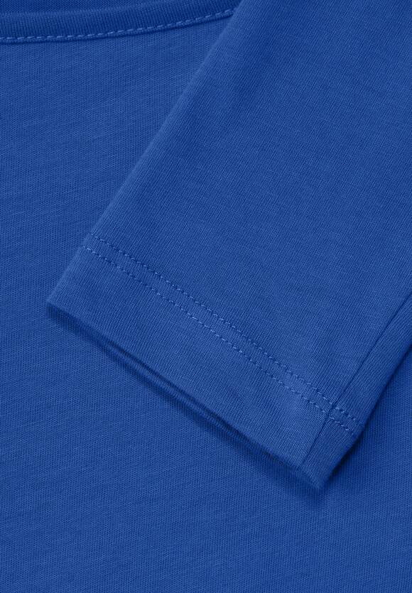 ONE | STREET Online-Shop Basic STREET Gentle Intense Blue Fresh ONE - Langarmshirt Damen