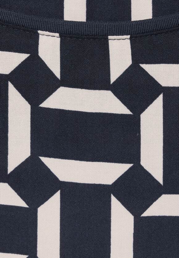 Muster | STREET ONE Damen ONE - grafischem Blue STREET Shirt Deep Online-Shop mit