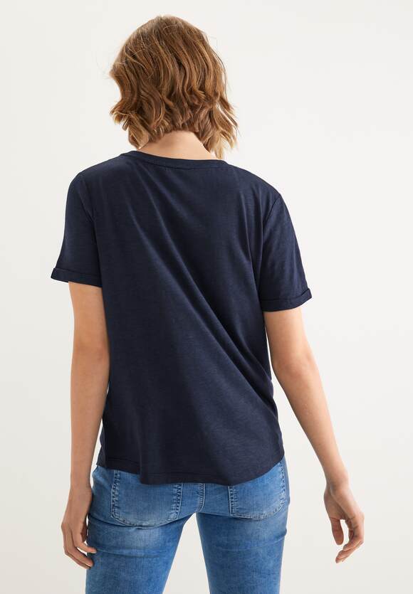 STREET ONE Blue | Damen Online-Shop ONE T-Shirt - Partprint STREET Deep