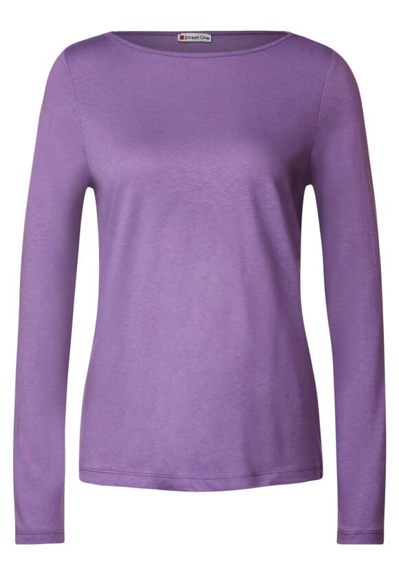 | ONE Shirt Lilac - ONE Online-Shop U-Boot-Ausschnitt mit Lupine STREET Damen STREET