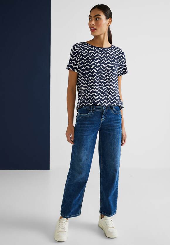 Deep ONE Damen T-Shirt | - STREET STREET Blue Materialmix Online-Shop ONE