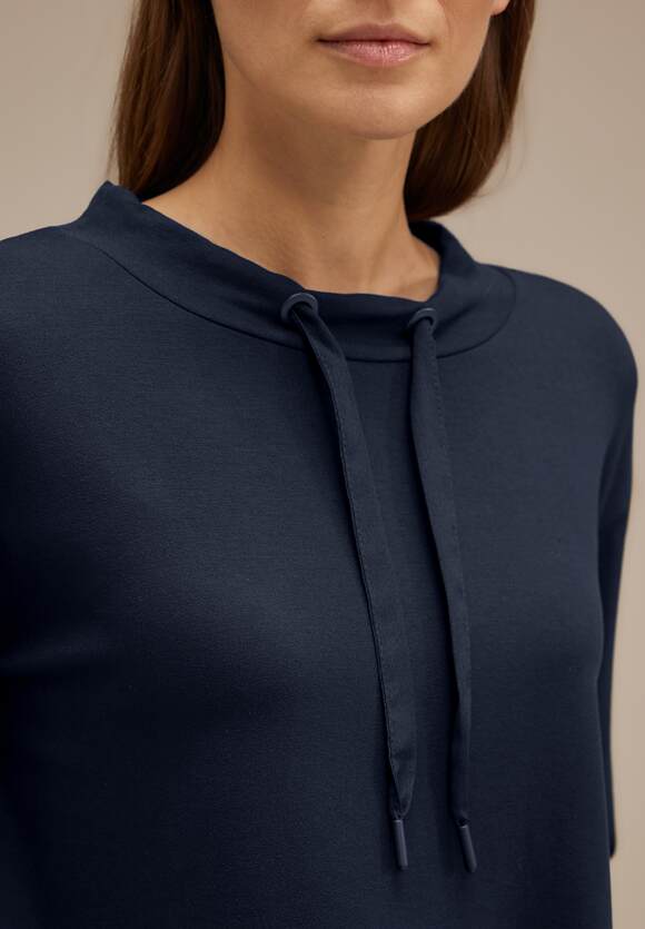 STREET ONE Softes Oversize Shirt Damen - Deep Blue | STREET ONE Online-Shop